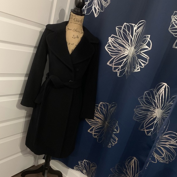 Vintage wool blend belted coat - Picture 1 of 5